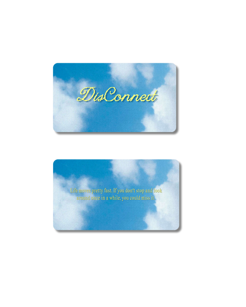 The DisConnect Card - a matte black NFC card the size of a credit card that locks the apps on your iPhone with one tap